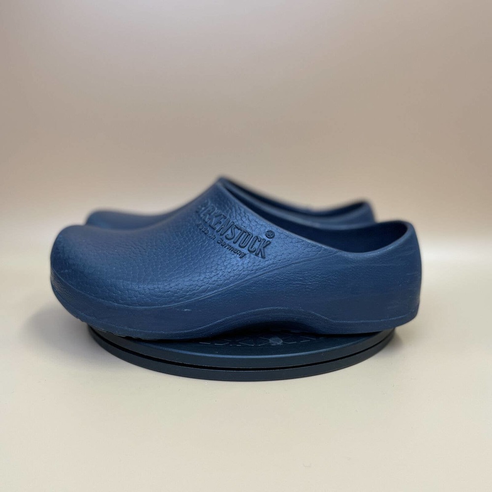 Birkenstock Womens Super-Birki Shearling Blue Round Toe Slip On Clogs Size US 8